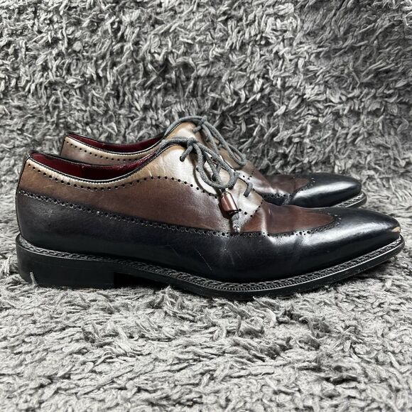 Mezlan Roselli Dress Shoes Spain Genuine Leather Wingtip Brown Size 10.5 M main image 6
